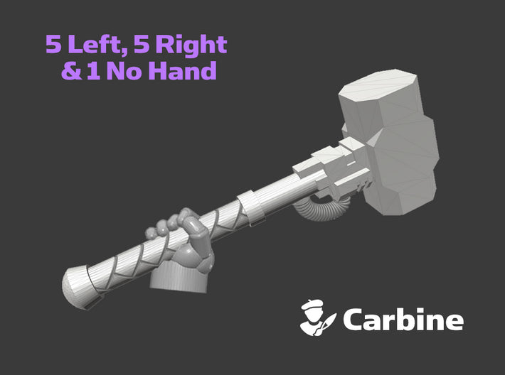 11x Power Hammer: Sledge 3d printed