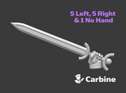 11x Energy Sword: Anthro 3d printed