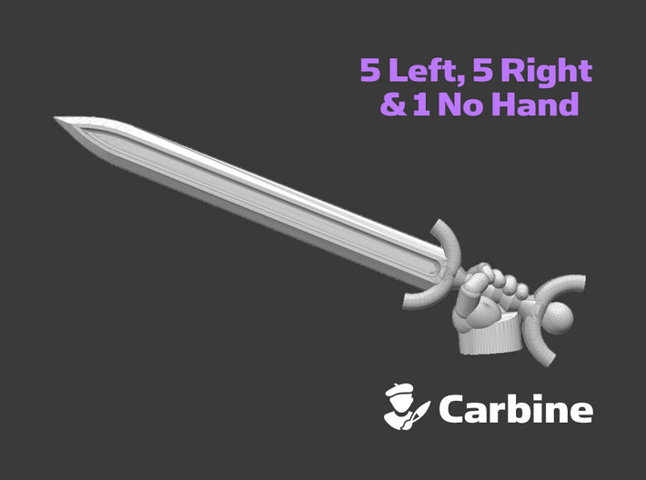 11x Energy Sword: Anthro 3d printed