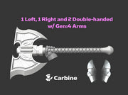 4x Energy Axe: Alpha Wight - G:4 Set 3d printed