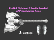 4x Energy Axe: Alpha Wight - Prime Set 3d printed