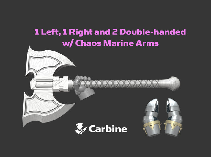 4x Energy Axe: Double Wight - Chaos Set 3d printed