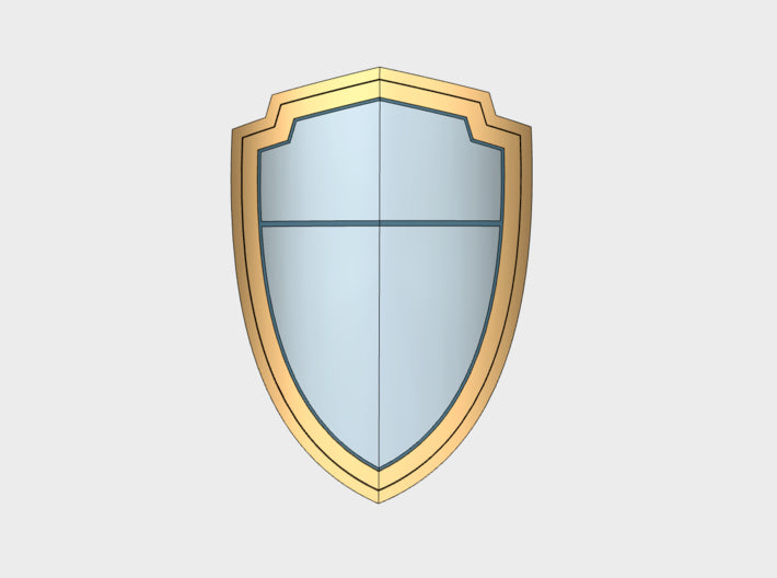 Blank Crest:1 - Power Kite Shields (Left) 3d printed