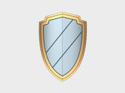 Blank Crest:2 - Power Kite Shields (Left) 3d printed