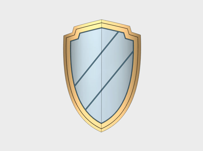 Blank Crest:2 - Power Kite Shields (Left) 3d printed