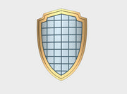 Blank Crest:3 - Power Kite Shields (Left) 3d printed