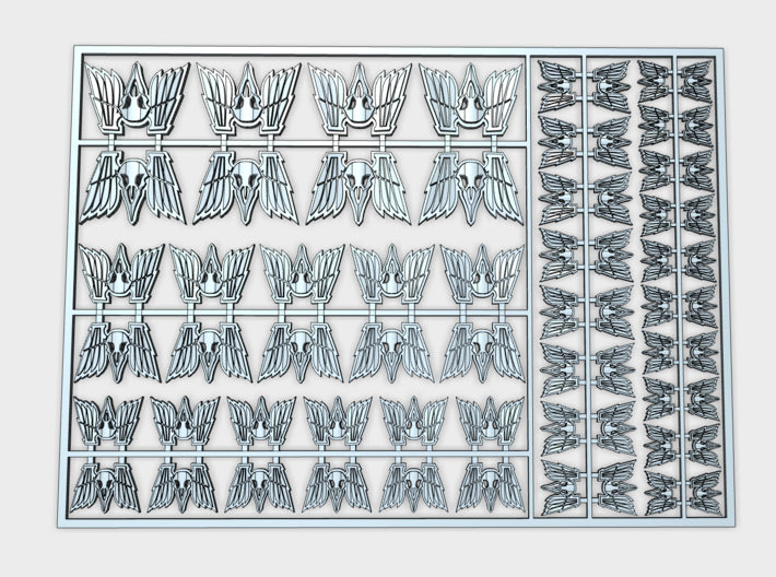 Death Ravens - Flat Vehicle Insignia pack 3d printed