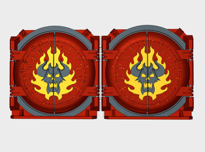 Burning Demon : Mark-1 APC Runic Doors 3d printed
