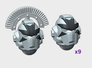 10x Cross Face - G:10 Prime Helms : Squad 1 3d printed