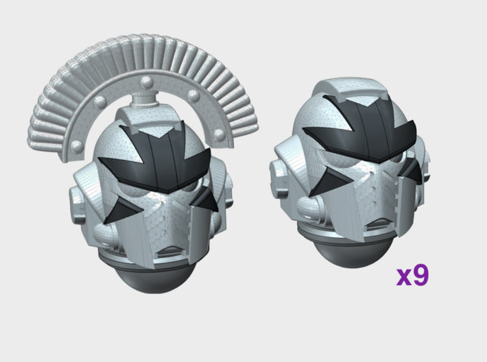 10x Cross Face - G:10 Prime Helms : Squad 1 3d printed