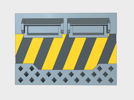 Hazard Stripes : Standard APC Frontplate 3d printed
