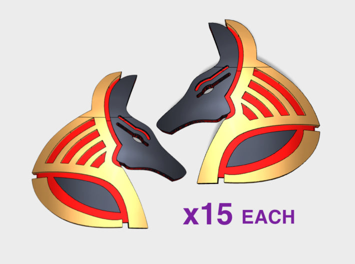 Anubian Sect - Shoulder Insignia packs 3d printed