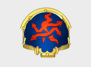 10x Scourged - T:4a Chaos Terminator Shoulders 3d printed