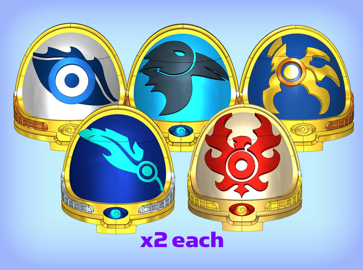 10x First Sorcerer Cults - Right Osiris Shoulders 3d printed