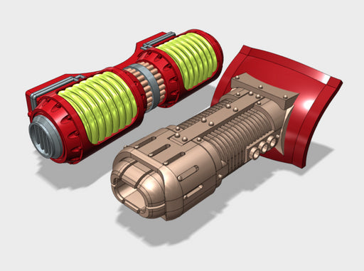 Phobos Battle Tank: Plasma Cannon Turret Weapon 3d printed