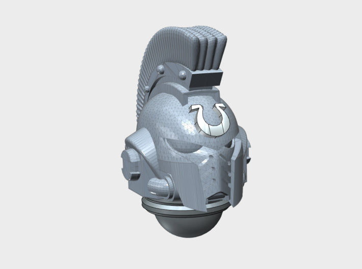 10x- Ultra Legion - Crested G:10 Prime Helmets 3d printed