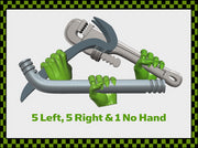 11x Scrap Smashas - Spanner Set 1 3d printed