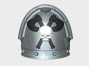 10x Skull Grinders 1 - Abhorrent Shoulder Pads 3d printed