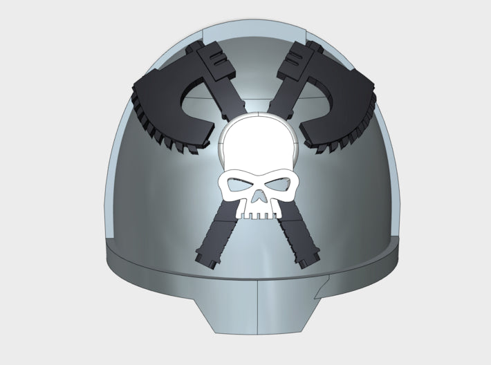 10x Skull Grinders 1 - G:13a Shoulder Pads 3d printed