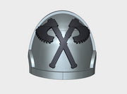 10x Crossed Axes 1 - G:10a Left Shoulders 3d printed