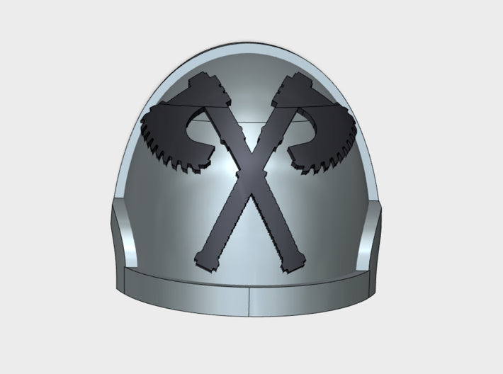 10x Crossed Axes 1 - G:10a Left Shoulders 3d printed