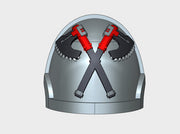 10x Crossed Axes 2 - G:10a Left Shoulders 3d printed