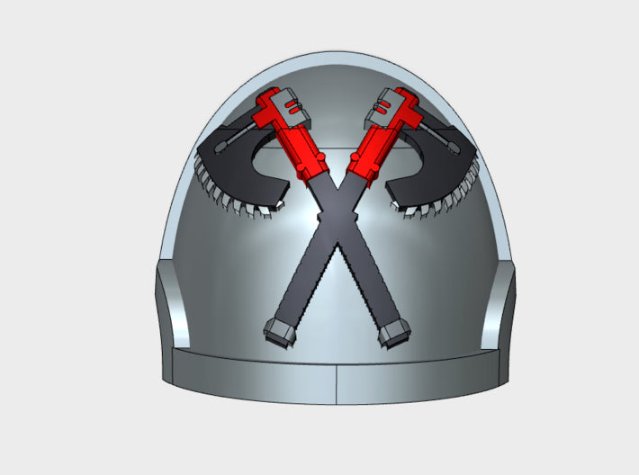 10x Crossed Axes 2 - G:10a Left Shoulders 3d printed