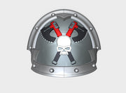 Skull Grinder - Abhor: Demonic Pauldrons 3d printed