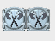 Crossed Axes : Mark-1 APC Round Doors 3d printed