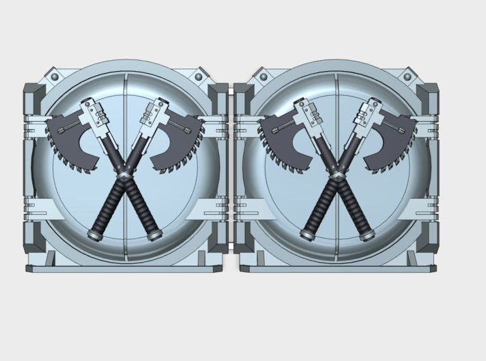 Crossed Axes : Mark-1 APC Round Doors 3d printed