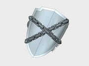 Chained Kite Shield on Prime:1 PACs 3d printed
