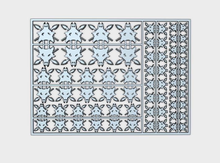 Skota Vlka - Flat Vehicle Insignia pack 3d printed