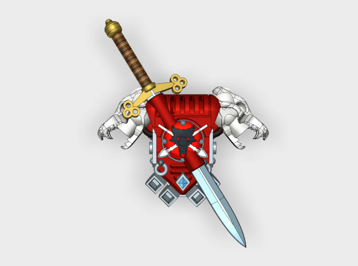 Skota Vlka - P1:Wolfskull PACs w/Claymore 3d printed