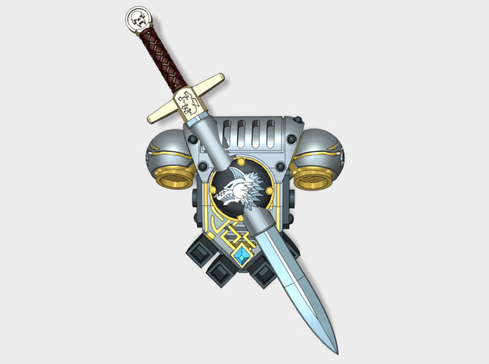 Shaggy Wolves - Prime:1 Claymore PACs 3d printed