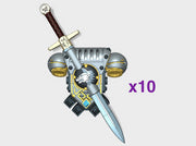 Shaggy Wolves - Prime:1 Claymore PACs 3d printed