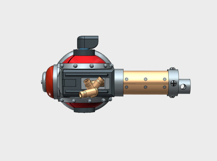Deff-Rolla Weapon: Shooter (Right Side) 3d printed