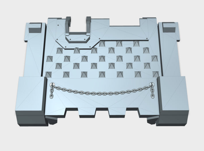 Spikes &amp; Chain : Impulsor Front Plate 3d printed