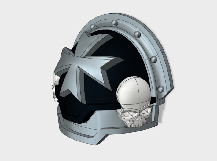 10x Maltese Cross - G:13e Skulled Pauldrons 3d printed