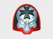 10x Maltese Skull - G:11a Shoulder Pads 3d printed