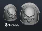 10x Mortifactors 2 - G:4r Shoulder Pads 3d printed