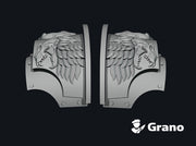 5x Lion Skull - T:2a Cataphractii Shoulder Sets 3d printed