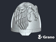 10x Lion Skull - G:11a Right Shoulders 3d printed