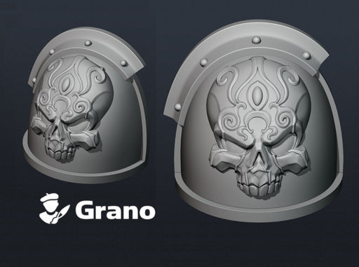 10x Ornate Skull - G:4r Right Shoulders 3d printed