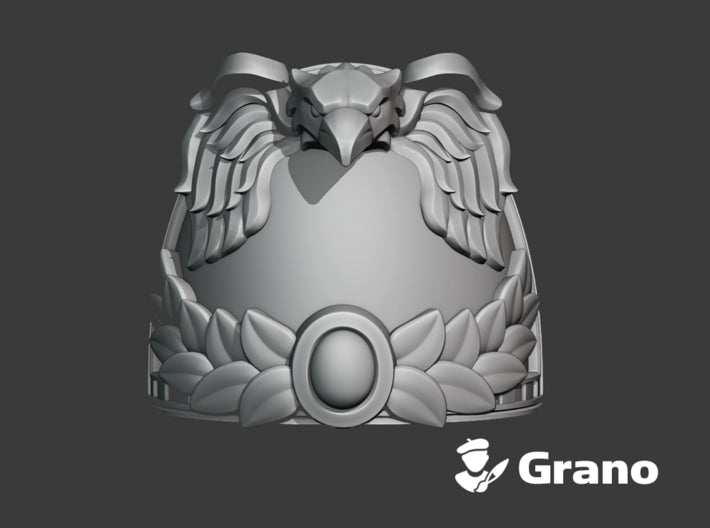 10x Laurel - G:4 Eagle Pauldrons 3d printed