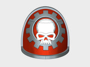 10x Gear Skull - G:4a Shoulder Pads 3d printed