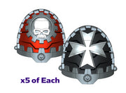 5x Maltese Cross - G:11c Tech Pauldron Sets 3d printed
