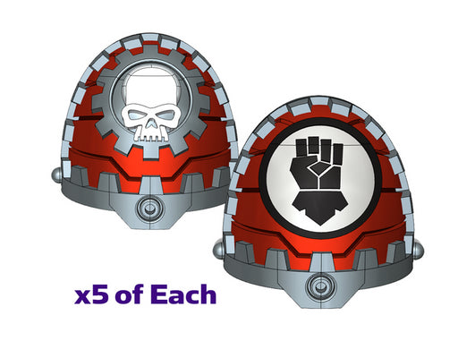 5x Kings Fist - G:11c Tech Pauldron Sets 3d printed