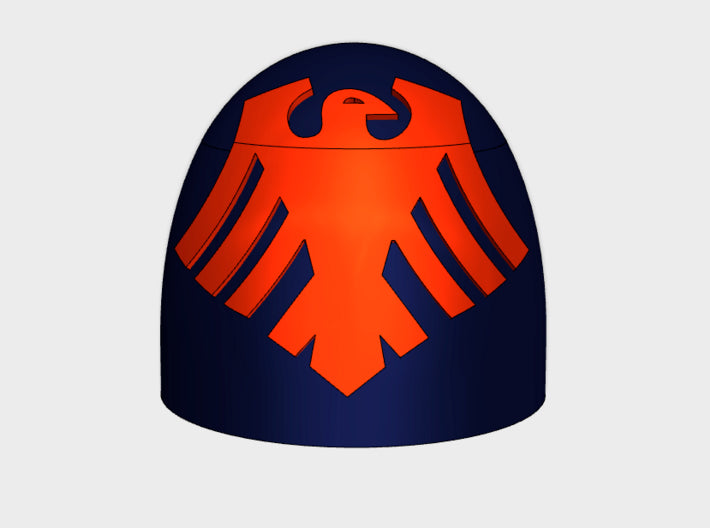 10x Red Raven - G:5a Right Shoulders 3d printed