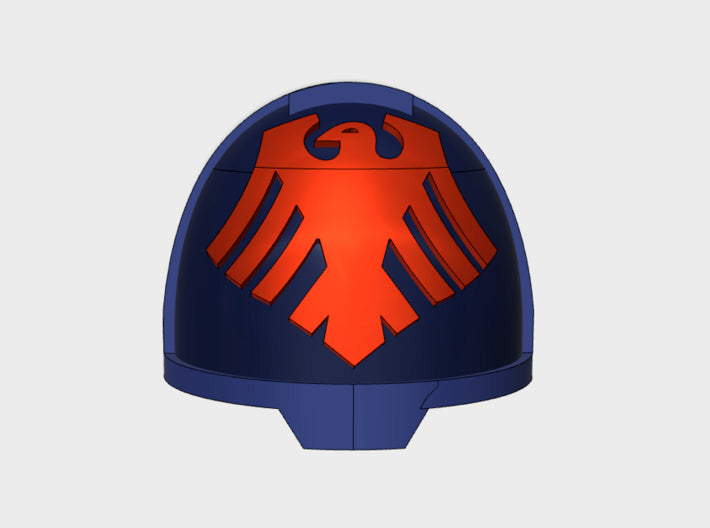 10x Red Ravens - G:13a Shoulder Pads 3d printed