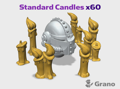60x Standard Assorted Candles : Grano 3d printed